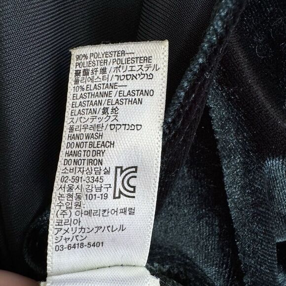 American Apparel 90s Green Velvet Open Back Skater Dress XS Witchy Fairy Goth - Picture 7 of 10